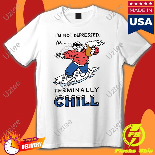Personalhell I'm Not Depressed I'm Terminally Chill Hoodie Sweatshirt
