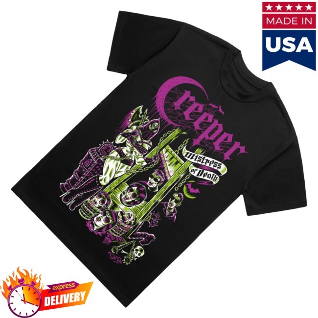 Official Creeper Merch Mistress Of Death Sol Rac Crewneck Sweatshirt
