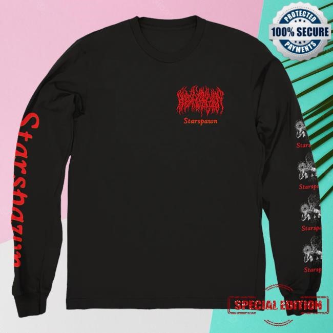 Evil Greed Merch Blood Incantation Starspawn Pocket Longsleeve Tee