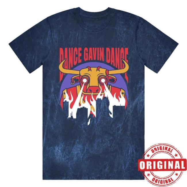 Dance Gavin Dance Gavinzilla Mineral Navy Wash Tee Shirt