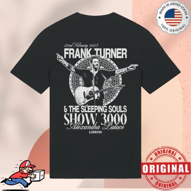 Frank Turner Merch Shop Store Official Show3000 Black T Shirt Show3000 Black Hoodie Sweatshirt