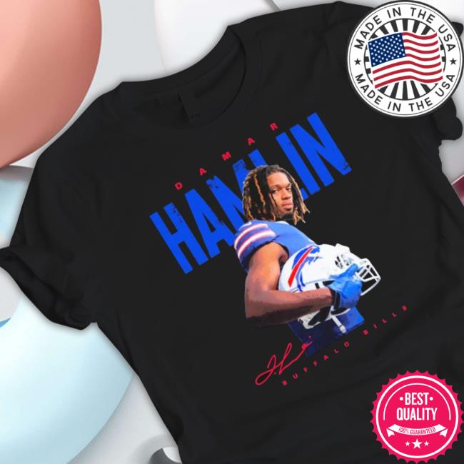 Damar Hamlin Buffalo Bills Signature Hoodie Damar Hamlin Buffalo Bills Signature Tee