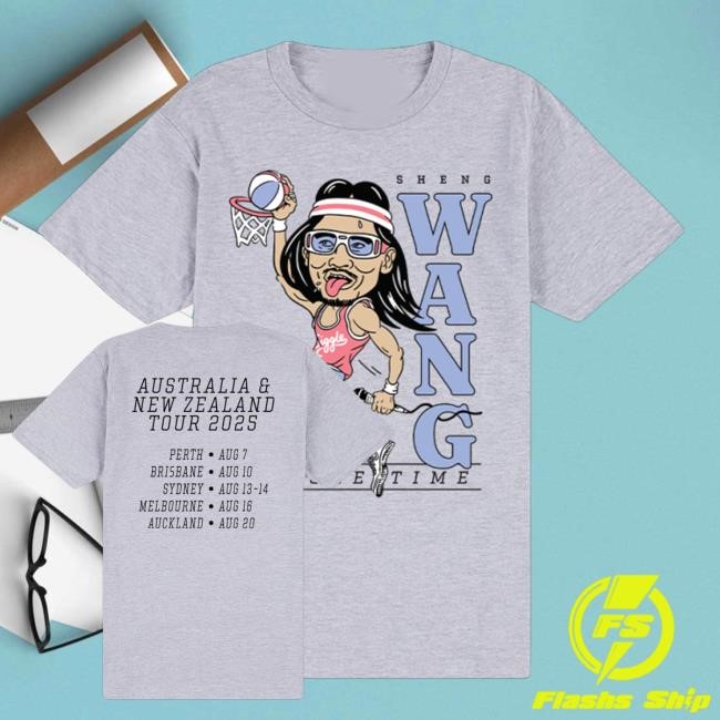 Sheng Wang Merch Shop Store Giggletime Tour Grey Tee