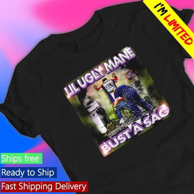 Lil Ugly Mane Bust A Sag Sweatshirts Lil Ugly Mane Bust A Sag Crewneck Sweatshirt