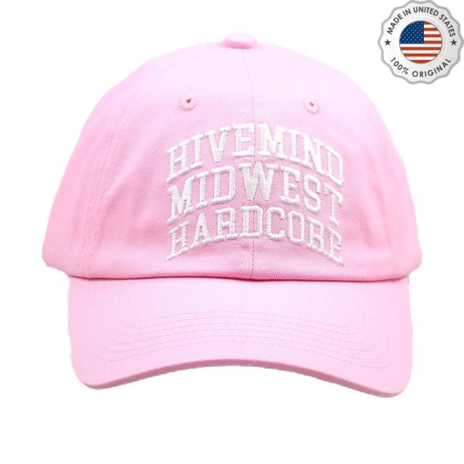 Hivemind Embroidered Midwest Pink New Cap