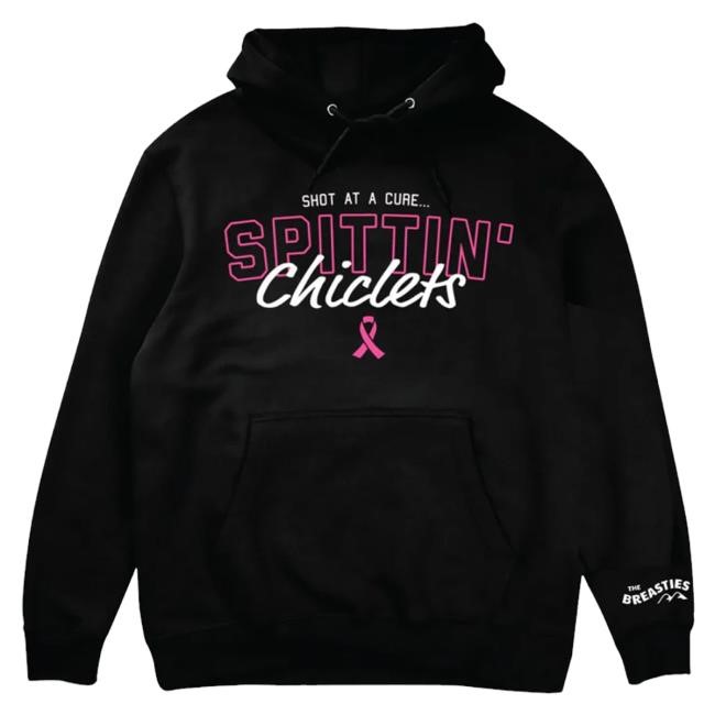 Barstool Sports Store Spittin Chiclets X Breasties Outline Hooded Sweatshirt