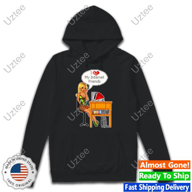 I Love My Internet Friends Y2k Long Sleeved T-Shirt