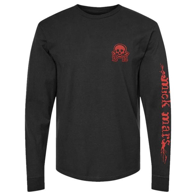Official Mick Mars Official Merch Black Long Sleeve Tee