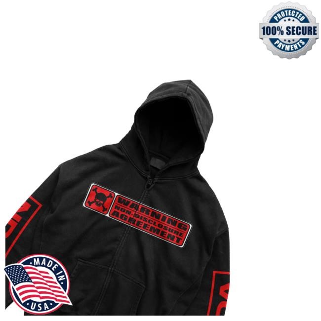 Official Trippieredd Merch Shop Store Warning Nda Sweatshirt
