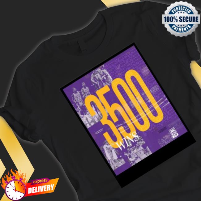 Los Angeles Laker 3500 Wins shirt Los Angeles Laker 3500 Wins Shirt