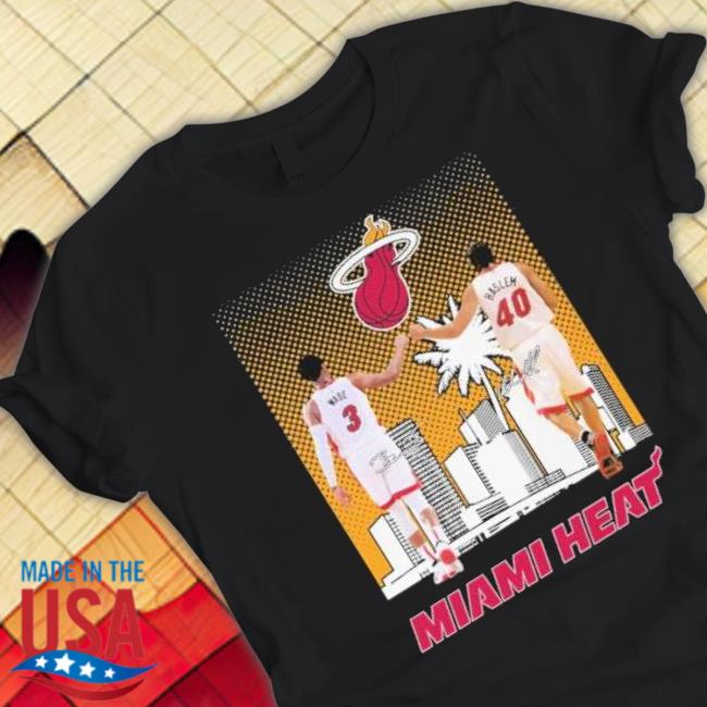 Wade And Haslem Miami Heat Skylines 2023 Signatures shirt