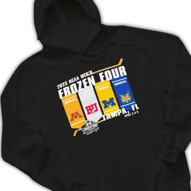 2023 Ncaa Men’S Frozen Four Tampa 4 Teams Flag shirt