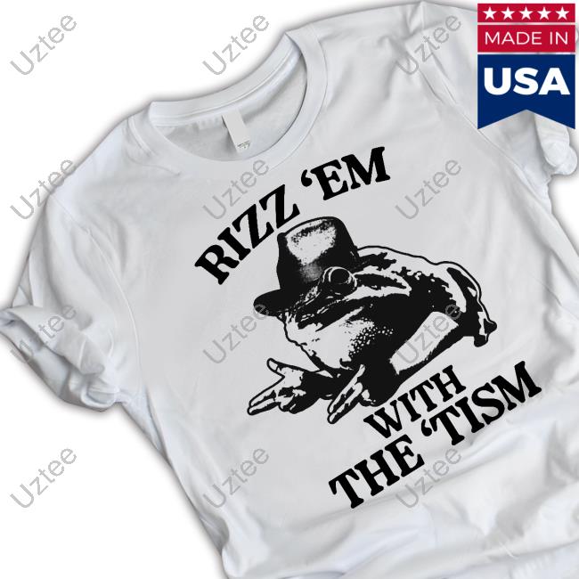 Got Funny Rizz 'Em With The 'Tism Cowboy Frog Hooded Sweatshirt