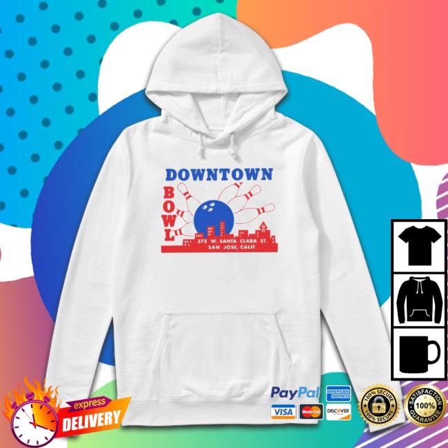 Downtown Bowl San Jose Ca Vintage Bowling Alley shirt