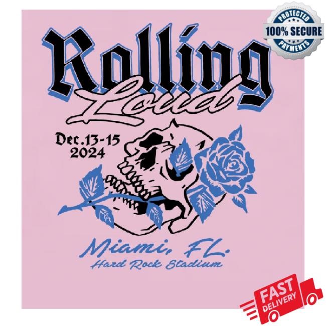 Rolling Loud Merch Rl Miami Loud Lust Pink Shirts