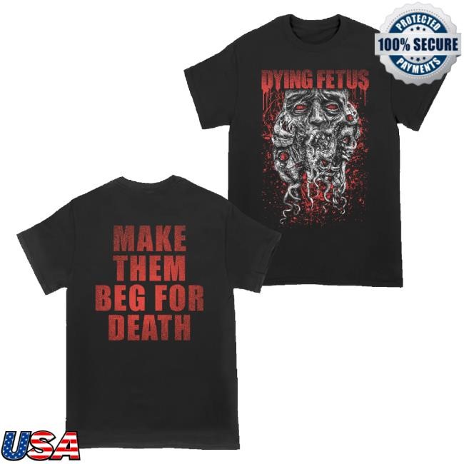 Official Dying Fetus Merch Dying Fetus Tentacle Face New Shirt