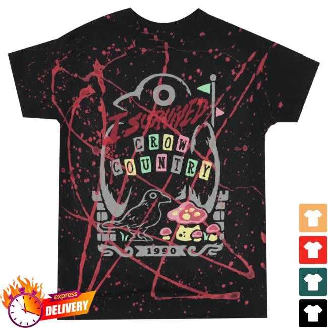 Official Fangamer Merch Crow Country I Survived Crow Country Shirt