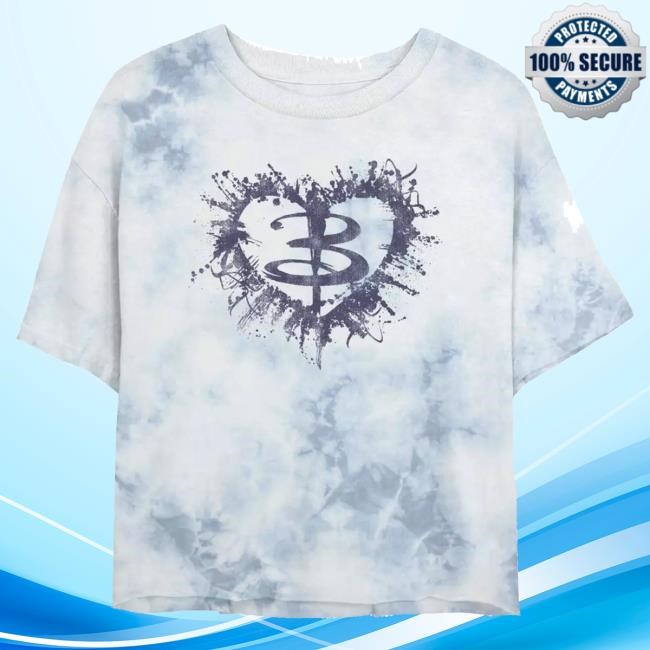 Buffy The Vampire Slayer Heart Logo Girls Tie-Dye T-Shirt