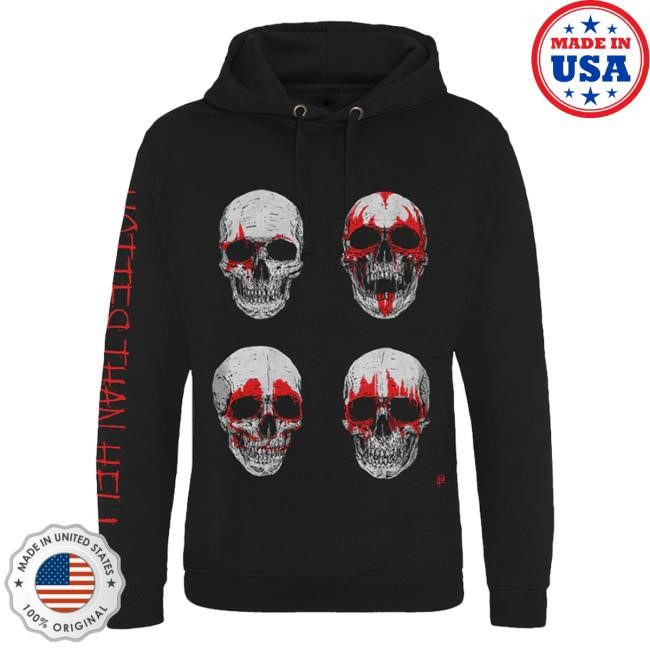 Official Kiss Official Store Hotter Than Hell Skulls T-Shirt