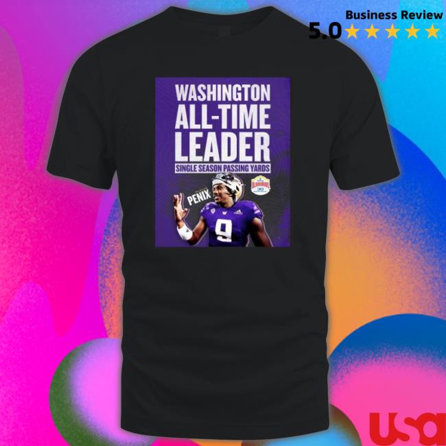 Washington All Time Leader Single Season Passing Yards Michael Penix Sweatshirt