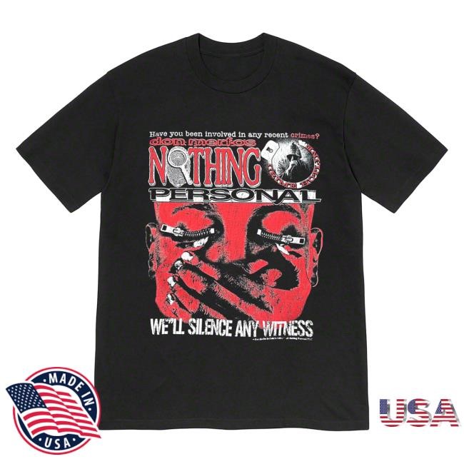 The Nothing Personal Merch Nothing Personal Crime Hotline T Shirt Thenothingpersonalshop Store