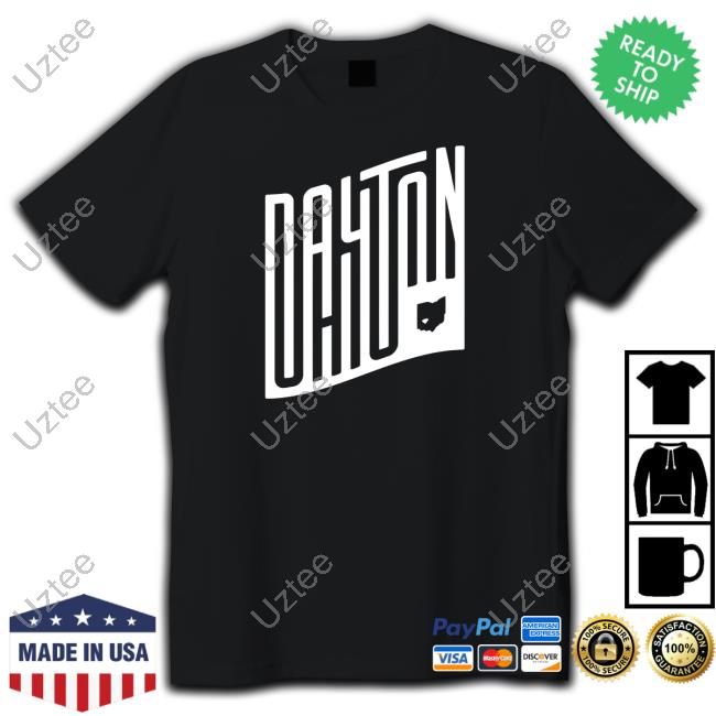 Dayton Ohio Typography Tee Shirt