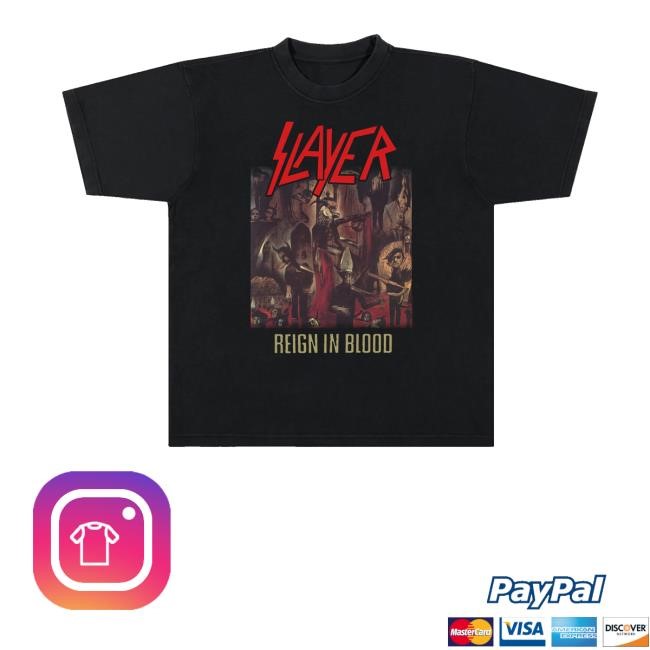 Slayer Merch Reign In Blood T-Shirt, Hoodie, Tank Top, Sweater And Long Sleeve T-Shirt