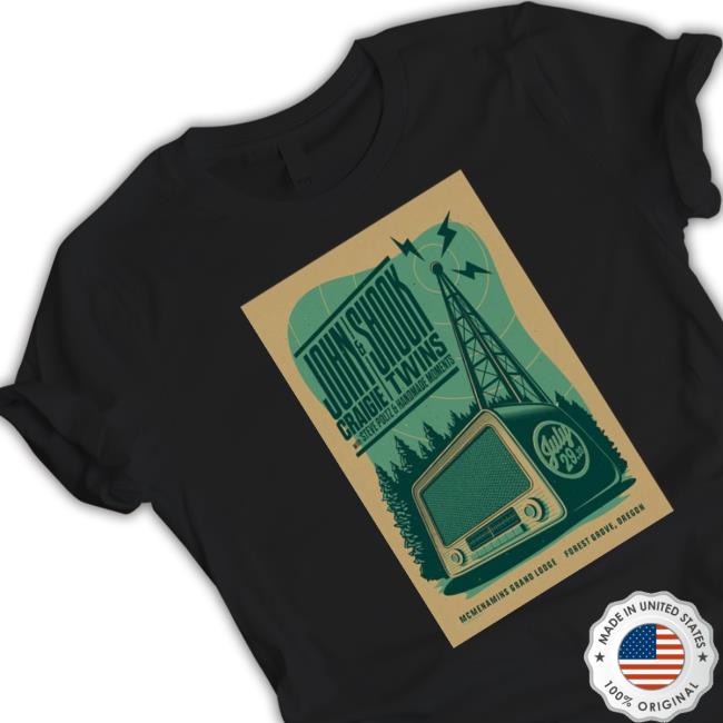 John Craigie And Shook Twins Forest Grove Oregon 07 29 23 Event Poster Hoodie