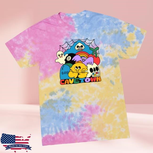 Cavetown Merch Store Shop Brb Tie-Dye Zip Up Hoodie