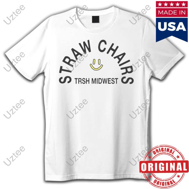 Trsh Straw Chairs Smiley Face T-Shirt