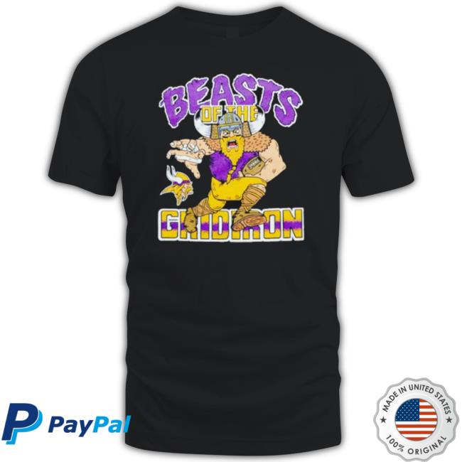 Homage Store Minnesota Vikings Beasts Of The Gridiron T Shirt