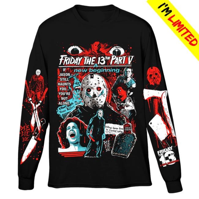Trending Cavitycolors Merch F13 Part 5 A New Beginning - Long Sleeve Crewneck Sweatshirt
