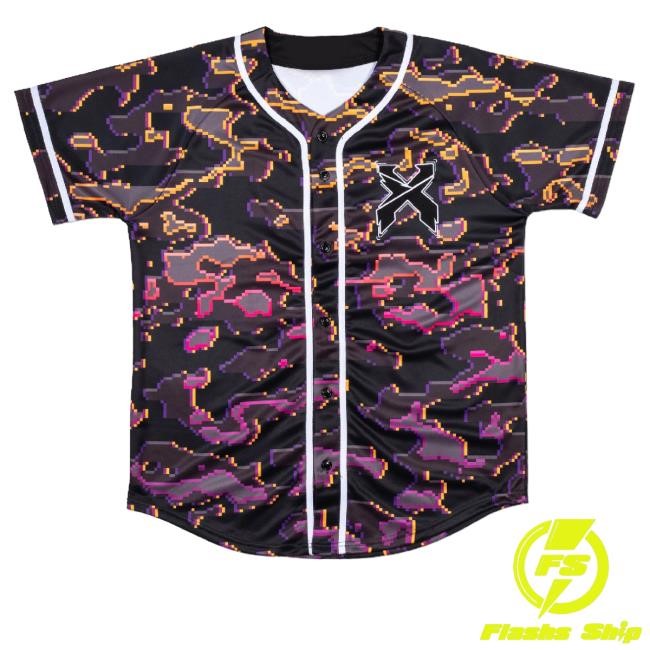 Excision Pink Camo Baseball Jersey Shirts
