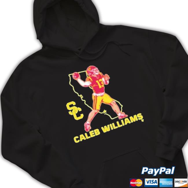 Official Usc Football Caleb Williams State Star Tee Shirt