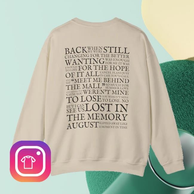 Rose Blush Studio Merch August Lyrics New Shirt Roseblushstudio