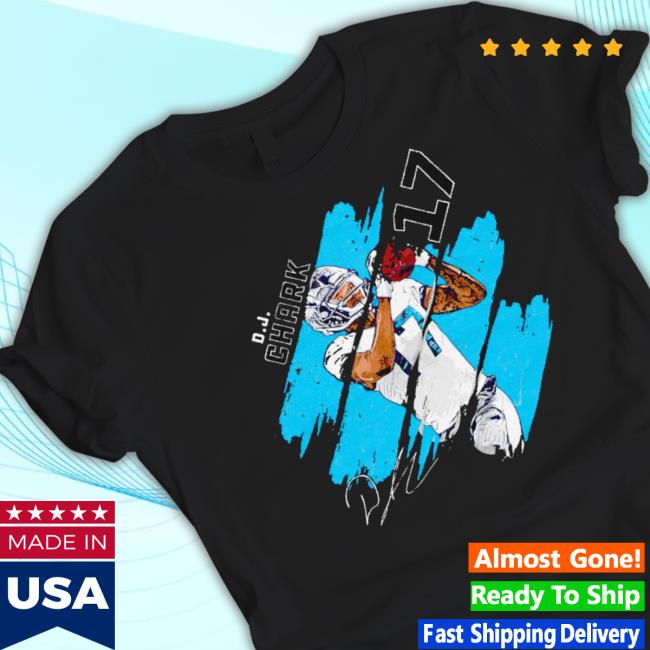 D.J. Chark Carolina Panthers Stripes Signature shirt