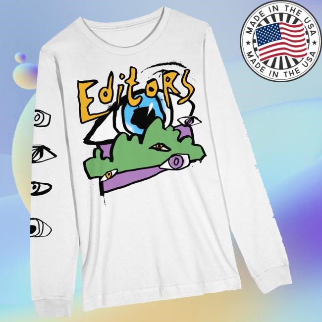 Editors Official Merch Hand Drawn New Shirt White
