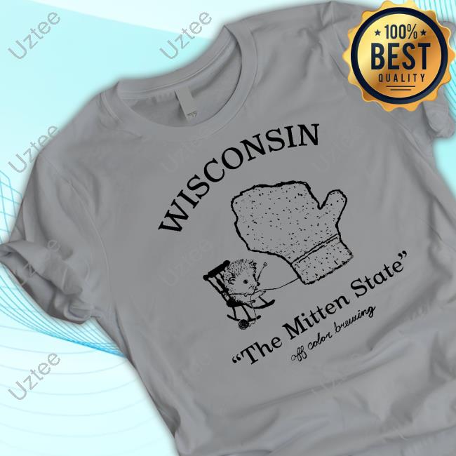 Official Wisconsin The Mitten State Off Color Brewing Long Sleeve T Shirt