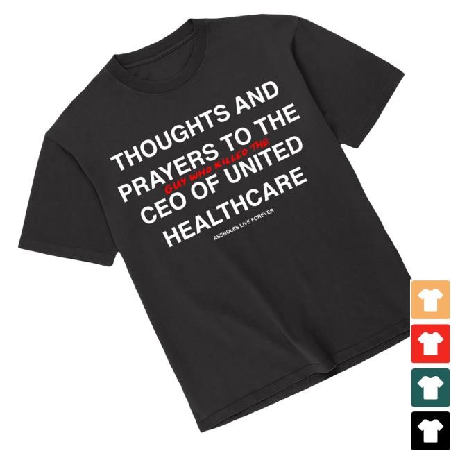 Linda Finegold Merch United Healthcare Black Classic Shirt Assholes Live Forever