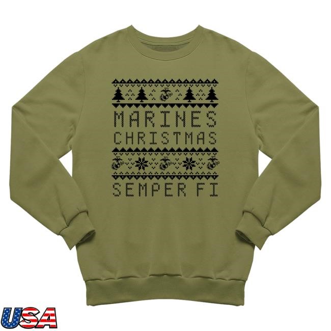 Marine Corps Direct Merch Store Marines Christmas Sweatshirt