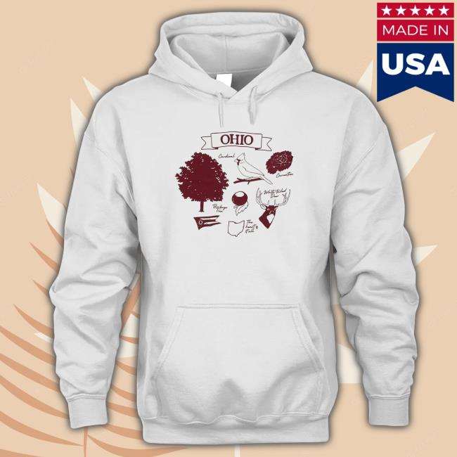 State Of Ohio Symbols Hoodie