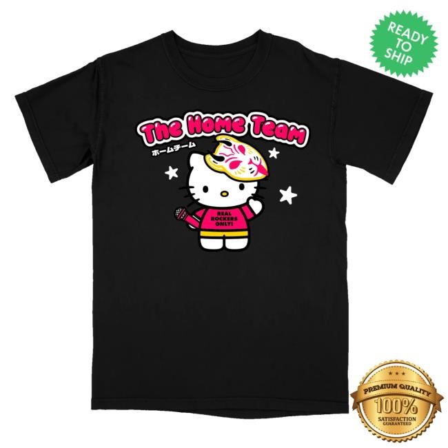 The Home Team Merch Hello Kitty Black Basketball Jersey
