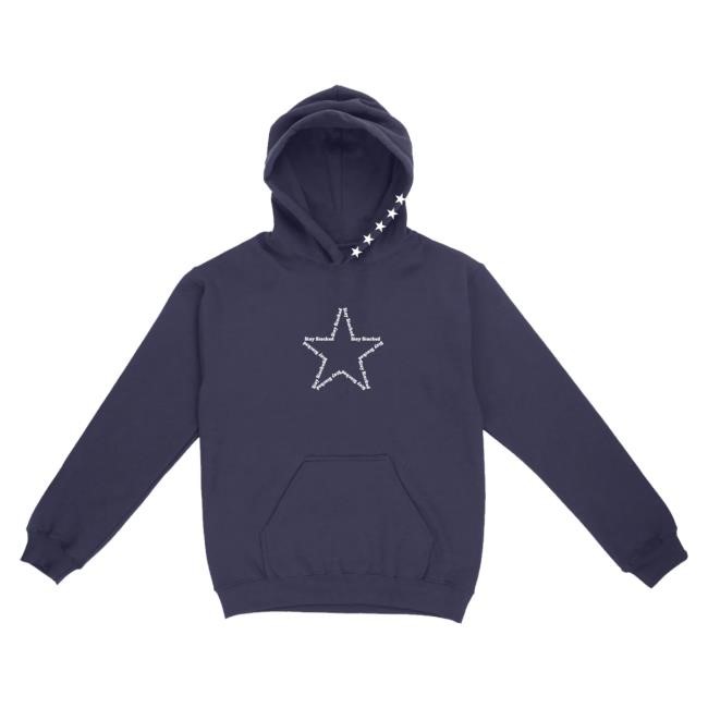 Doughboy Depot Merch The Sick And Stacked Society Stay Stacked Ii Sweatshirt Navy White