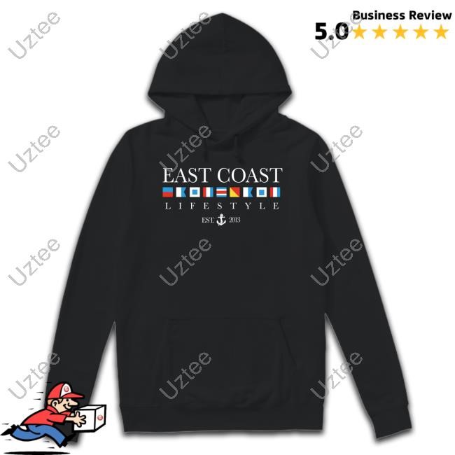 East Coast Lifestyle Boat Flag Tee Shirt