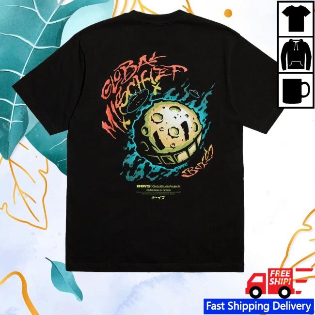 Official The Boys Global Mischief Alien Tee Shirt