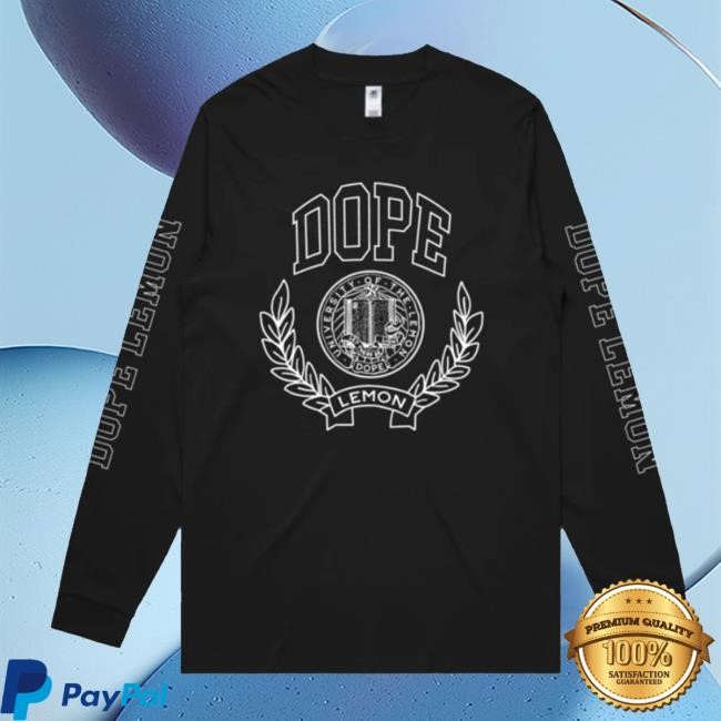 Dope Lemon Merch Store Shop Dope University Black Sweaters