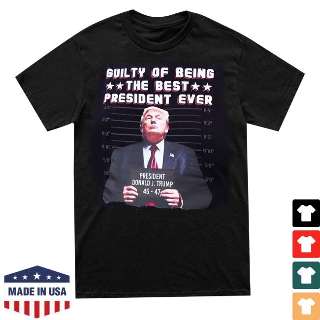 Jason Jones Trump Guilty Of Being The Best President Ever Hooded Sweatshirt