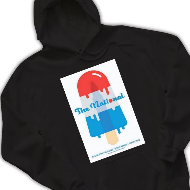 The National Tour Detroit, Mi 2023 Poster Hoodie The National Tour Detroit, Mi 2023 Poster Shirt
