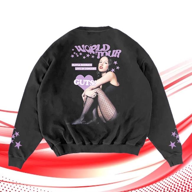 Limited Guts World Tour Crewneck Pullover In Black Shirt