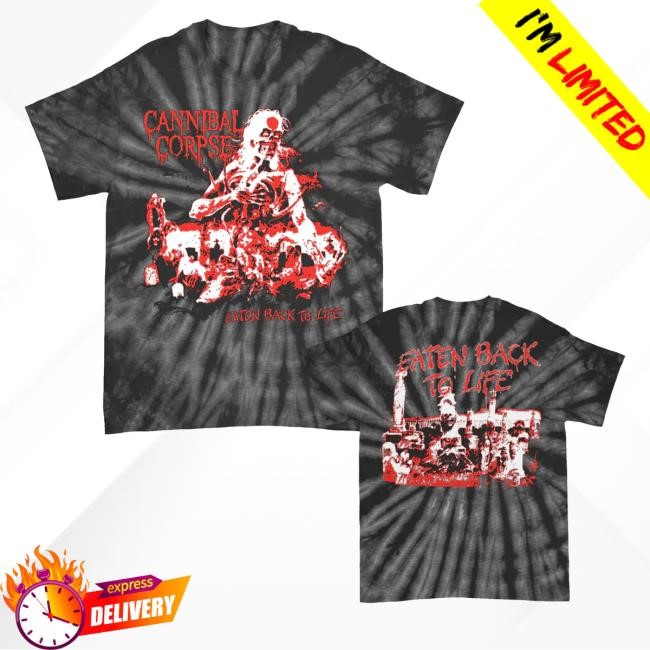Indiemerchstore Cannibal Corpse Eaten Back To Life Tie Dye Sweatshirt